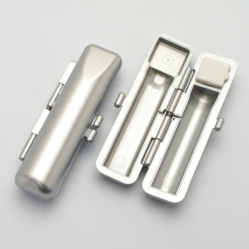 印鑑ケース メタリックケース シルバー 10.5-12.0mm