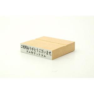 特殊用途[黒ゴム] テキスト入稿ゴム印（耐油） 13×63mm