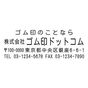 住所印 23×63mm テキスト入稿【レイアウト ：横-03】