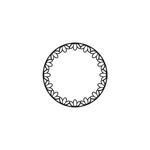 レーススタンプ 30×30mm