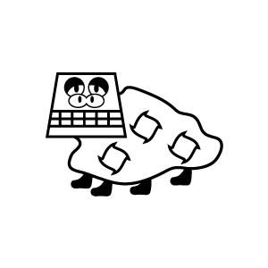 年賀スタンプ 28×51mm イラストタイプ