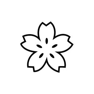 イラストスタンプ 8×8mm 【桜】
