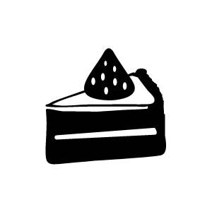 イラストスタンプ 8×8mm 【ショートケーキ】