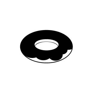 イラストスタンプ 8×8mm 【ドーナツ】