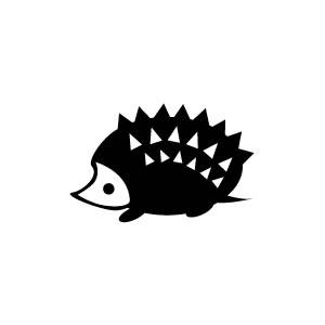 イラストスタンプ 8×8mm 【ハリネズミ】