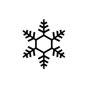 イラストスタンプ 8×8mm 【雪の結晶】