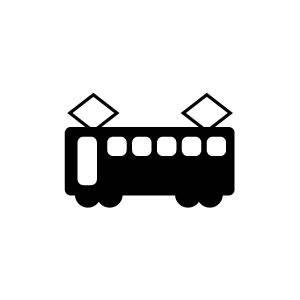 イラストスタンプ 8×8mm 【電車】