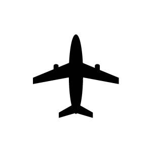 イラストスタンプ 8×8mm 【飛行機】