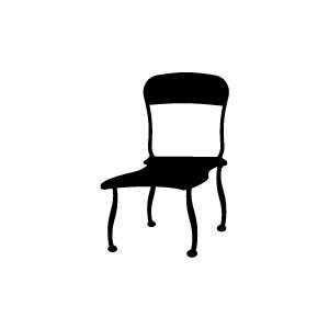 イラストスタンプ 8×8mm 【椅子】
