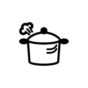 イラストスタンプ 8×8mm 【鍋】