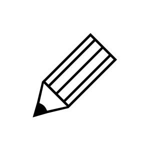 イラストスタンプ 8×8mm 【鉛筆】