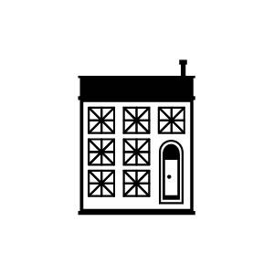 イラストスタンプ 8×8mm 【ビル】