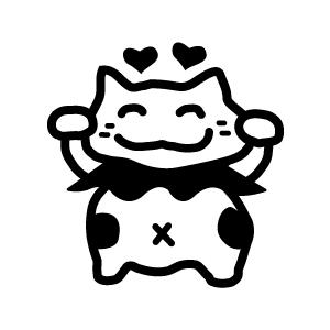 ゴルフボールスタンプ マイボールスタンプ キャラクターアイコンタイプ 【No.14 ねこA】
