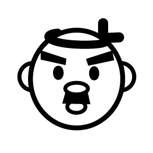 ゴルフボールスタンプ マイボールスタンプ キャラクターアイコンタイプ 【No.20 ハチマキ】
