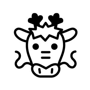 ゴルフボールスタンプ マイボールスタンプ キャラクターアイコンタイプ 【No.25 干支辰】