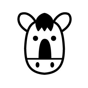 ゴルフボールスタンプ マイボールスタンプ キャラクターアイコンタイプ 【No.27 干支午】