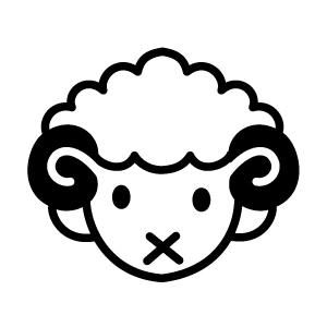 ゴルフボールスタンプ マイボールスタンプ キャラクターアイコンタイプ 【No.28 干支未】