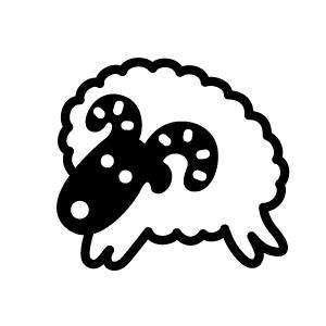 ゴルフボールスタンプ マイボールスタンプ キャラクターアイコンタイプ 【No.33 牡羊座】