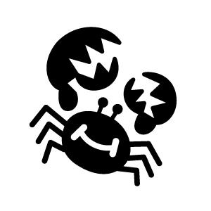 ゴルフボールスタンプ マイボールスタンプ キャラクターアイコンタイプ 【No.36 蟹座】