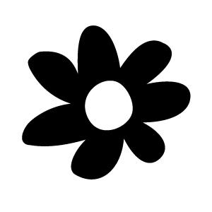 ゴルフボールスタンプ マイボールスタンプ キャラクターアイコンタイプ 【No.45 お花】