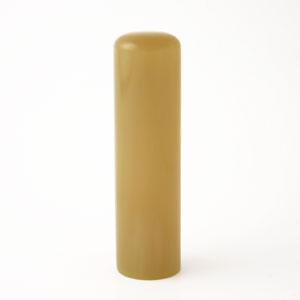 銀行印 牛角・純白 13.5mm【印鑑】