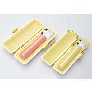 銀行印・認印セット（銀行印13.5mm・認印12.0mm） パールスティック Pearl Stick【イエロー・ファンシーケース付】