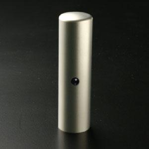 チタン印鑑/銀行印ジュエルズチタンオニキス13.5mm