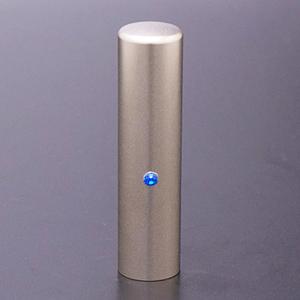 チタン印鑑/銀行印ジュエルズチタンカプリブルー15.0mm