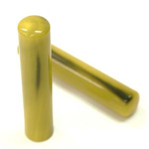 実印 カラーオランダ水牛 イエロー 13.5mm