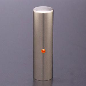 チタン印鑑/実印ジュエルズチタンヒヤシンス16.5mm