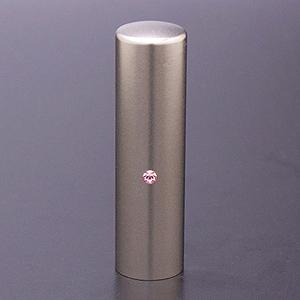 チタン印鑑/実印ジュエルズチタンライトローズ16.5mm