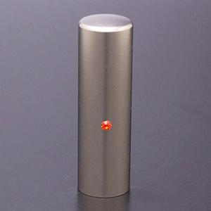 チタン印鑑/実印ジュエルズチタンヒヤシンス18.0mm