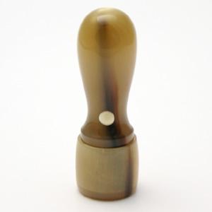 会社実印 （天丸・蓋付） 牛角・中色 18.0mm【印鑑】