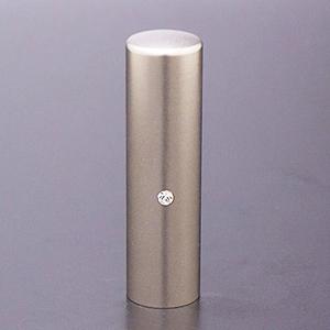 チタン印鑑/会社実印ジュエルズチタンクリスタル16.5mm（寸胴タイプ）