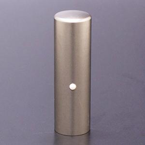 チタン印鑑/会社実印ジュエルズチタンパール18.0mm（寸胴タイプ）
