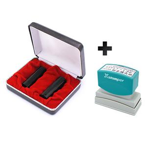 会社設立 実印・銀行印 寸胴+シヤチハタ住所印セット（寸胴） 玄武 実銀2本 【整理ケース付＆住所印】【印鑑】