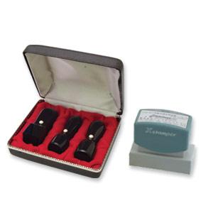 LLC設立 実印・銀行印・角印 天丸+シヤチハタ住所印セット 黒水牛（芯持ち） 3本（角24mm）【整理ケース付＆住所印】【印鑑】