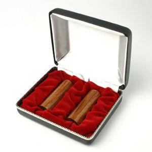 LLC設立 実印・銀行印 寸胴セット（寸胴） 彩樺 SAIKA 実銀2本 【整理ケース付】【印鑑】