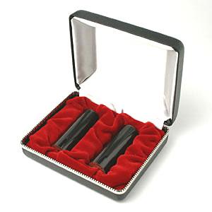 LLP設立 実印・銀行印 寸胴セット（寸胴） 玄武 実銀2本 【整理ケース付】【印鑑】