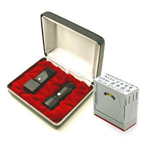 LLP設立 実印・角印 天丸+組合せ住所印セット 玄武 2本（角21）【整理ケース＆アドレス印3段付】【印鑑】