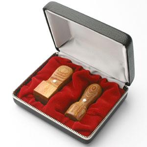 LLP設立 実印・角印 天丸セット 彩樺 SAIKA 2本L（角24）【整理ケース付】【印鑑】