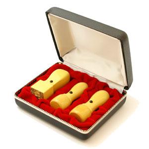 LLP設立 実印・銀行印・角印 天丸セット 薩摩本柘 3本L（角24）【整理ケース付】【印鑑】