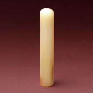 認印 牛角・淡色 10.5mm【印鑑】
