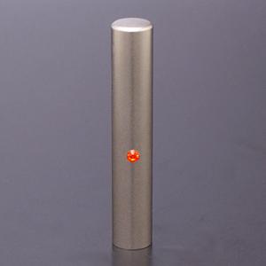 チタン印鑑/認め印ジュエルズチタンヒヤシンス10.5mm