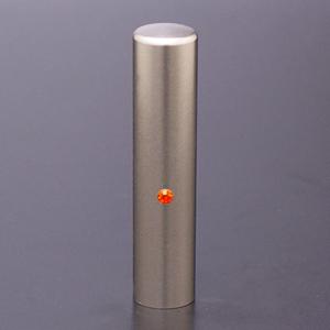 チタン印鑑/認め印ジュエルズチタンヒヤシンス13.5mm