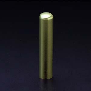 チタン印鑑/認め印プリズム【カラー】シャンパンライム12.0mm