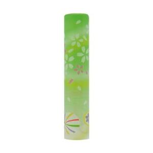 恋するはんこ/和柄風流さくら 緑 NK-011 （12.0mm）