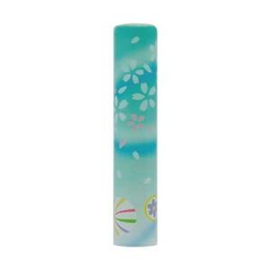 恋するはんこ/和柄風流さくら 青 NK-012 （12.0mm）