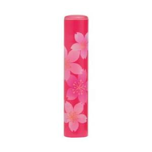 恋するはんこ/和柄桜花 赤 NK-038 （12.0mm）