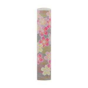 恋するはんこ/和柄クリアー吟桜 黒 NK-046 （12.0mm）